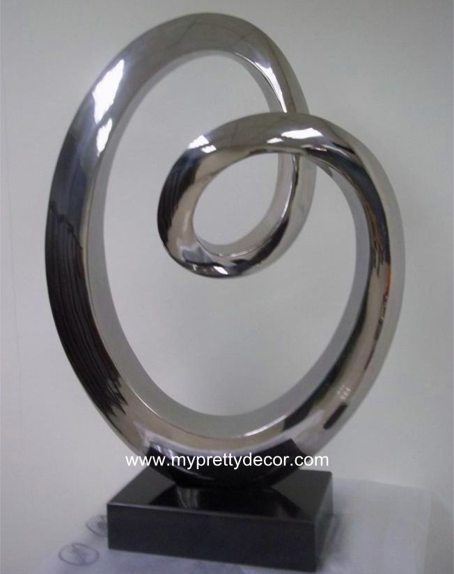 Abstract Stainless Steel Decor