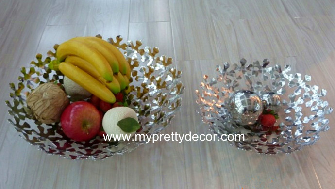 Mirror Polish Fruit Basket