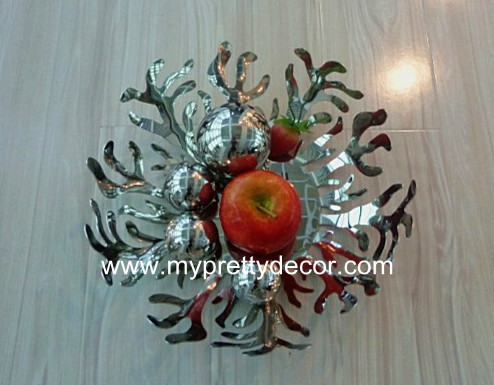 Hollow Fruit Bowl Stainless Steel