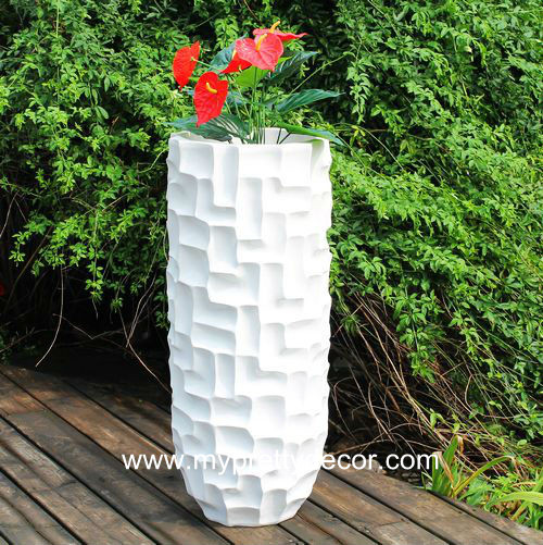 Decorative Fiberglass Flower Pot