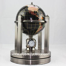 Rotatable Clock Pedestal Gem Globe