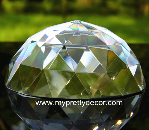 Crystal Half Ball Multi-faceted