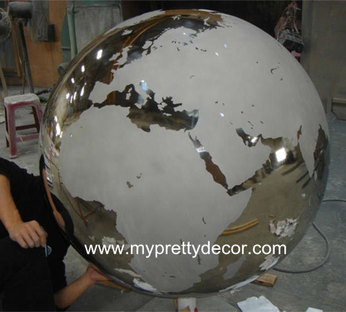 Stainless Steel Sphere World Globe