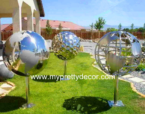Hollow Globe Sphere Sculpture