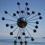 Stainless Steel Sunshine Sphere Sculpture